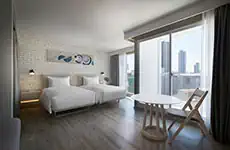 Studio with Balcony